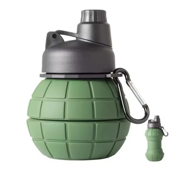 Складная бутылка для воды в виде гранаты 270/500мл AND-2