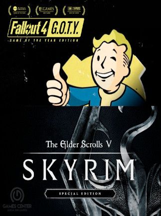 Skyrim Special Edition + Fallout 4 G.O.T.Y Bundle Steam Key PC GLOBAL