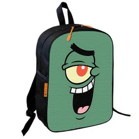 Рюкзак шкільний дитячий 36х27см Губка Боб Шелдон Планктон з принтом для хлопчика (00642)