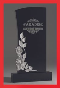 Одинарный эксклюзивный фрезерный памятник из гранита