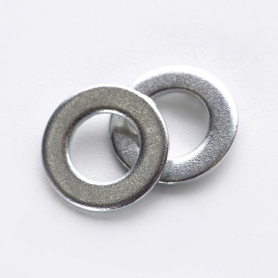 Шайба плоска 10 мм DIN 125 цинк білий (ящ 4600 шт.) APRO 7O10-2-C1 | Зображення 1