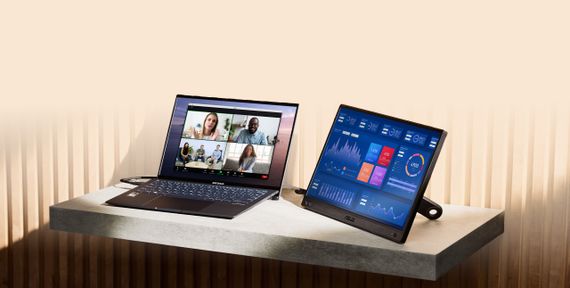 Монитор портативный Asus 15.6&quot; ZenScreen MB166CR USB-C 90LM07D3-B03170 | Зображення 1