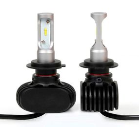 Комплект світлодіодних ламп HeadLight S1 H7 6000K 8000lm з радіатором 12-24V