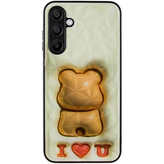 TPU+PC чохол Prisma Fluffie для Samsung Galaxy A15 4G/5G Bear | Зображення 1