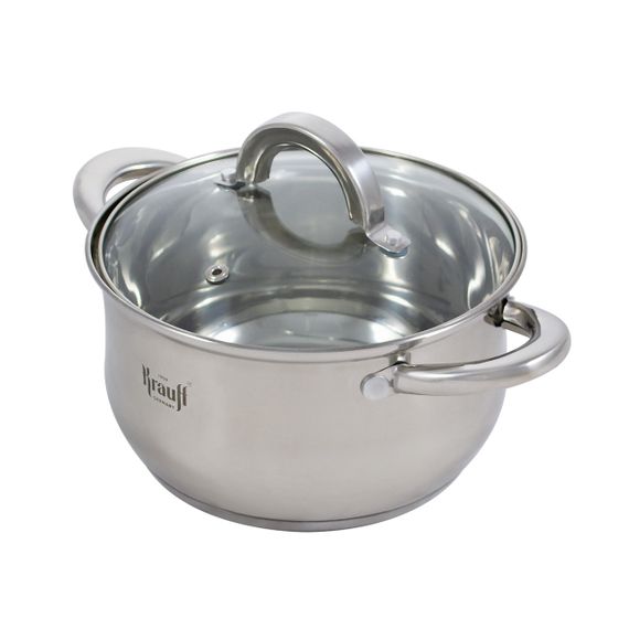 Каструля Krauff Steil 26-238-074, 2. 5 л, 18 см, з нержавіючої сталі з кришкою, для всіх типів плит | Зображення 1