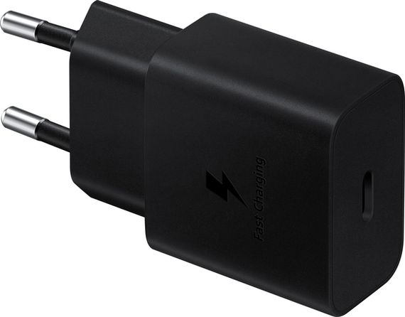 Мережевий зарядний пристрій Samsung 15W Power Adapter Type-C+Cable - Black (EP-T1510XBEGEU) | Зображення 2