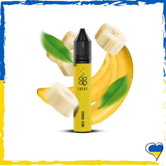 Жидкость для самозамеса Lucky Banana Банан 30 мл (5%) Лакки солевая заправка для вейпа сигарет
