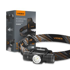 Налобний світлодіодний ліхтарик VIDEX VLF-H065A 1200Lm 5000K (ЗАРЯДЖАЄТЬСЯ ВІД USB)