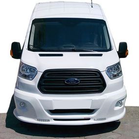 Накладка на передній бампер LED (2014-2019, під фарбування) для Ford Transit рр
