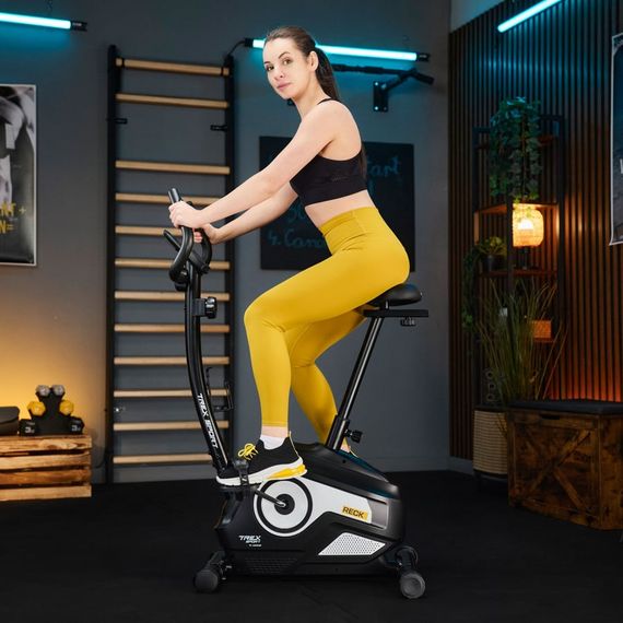 Велотренажер Trex Sport TX-400MB Reck магнітний чорно-білий | Зображення 7