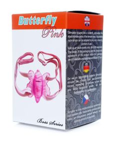 Вібро-стимулятор метелик Butterfly Pink, BS6700055 Sex Aura