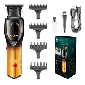 Електробритва акумуляторна + 4 насадки VGR-187 Чорна із золотим