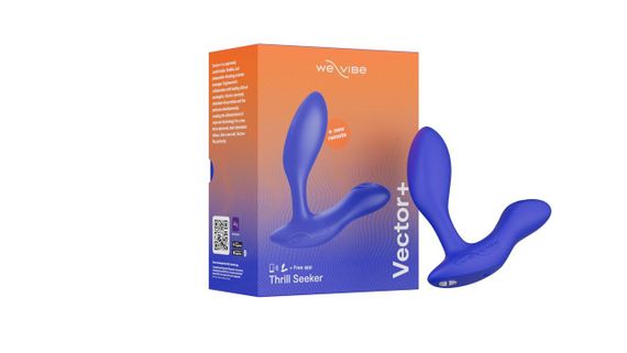 Смарт-вибромассажер простаты We-Vibe Vector+ ROYAL BLUE, пульт ДУ, регулируемый угол наклона | Зображення 6