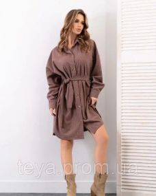 Платье для женщин цвет коричневый размеры S/M, L/XL FI_009103