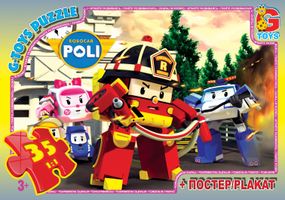 Пазлы Робокар Поли RR 067441 G-Toys 35 эл. (4824687632431)