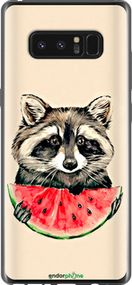 Чохол на Samsung Galaxy Note 8 Єнотик з кавуном "4605u-1020-2448"