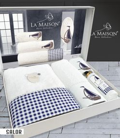 Подарунковий набір рушників La Maison, 3 шт. з ароматом Salor
