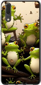 Чехол на Huawei P20 Жабки "5656u-1396-17620"