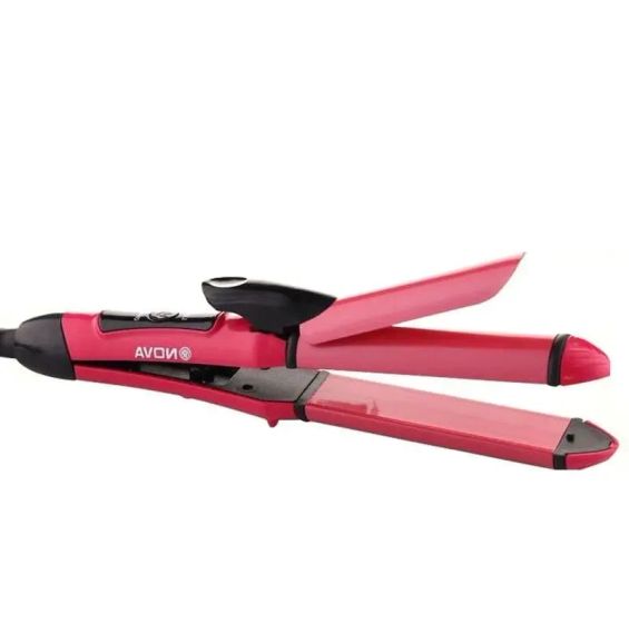 Плойка-утюжок для волос Nova 2in 1 Beauty Set NHC-2009 Распродажа | Зображення 1