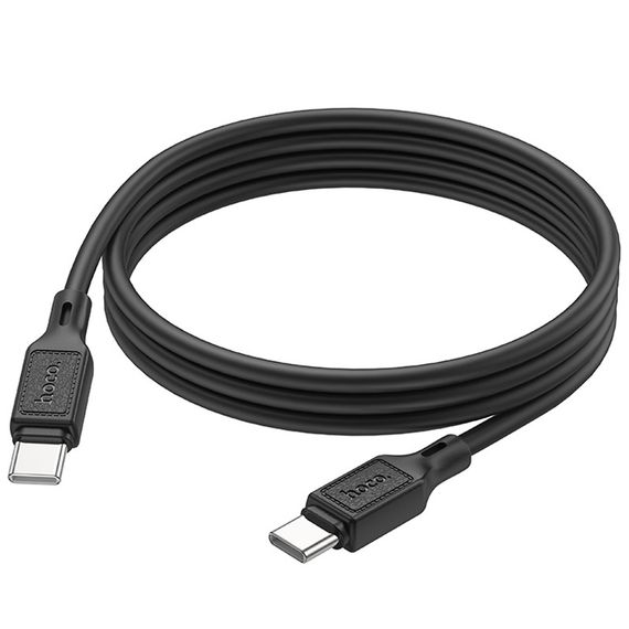 Дата кабель Hoco X90 Cool silicone Type-C to Type-C 60W (1m) Black | Зображення 3
