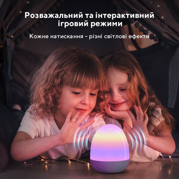 Настільний світильник розумний Govee H6057 RGBIC Night Light Білий (H6057301) | Зображення 9