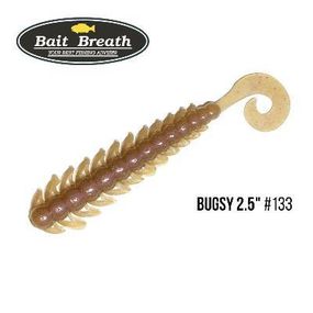 Силіконова приманка, Їстівний силікон Bait Breath BUGSY 2,5" (10 шт.) (133 Purple Winny )