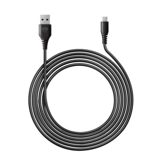 Дата кабель USB 2.0 AM to USB-C 3.0m GXT 226 for PS5 black Trust (24168_TRUST) | Зображення 5