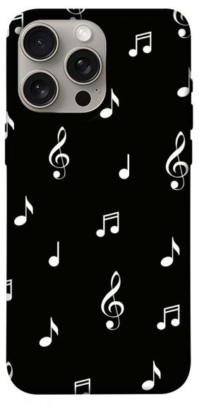 Чохол з картинкою Notes on black для Apple iPhone 15 Pro Max (6.7")