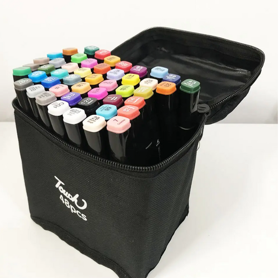 Набір маркерів для малювання Touch 48 шт./уп, Професійні фломастери для художників   знижка | Зображення 5