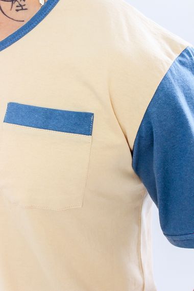 Піжама чоловіча (футболка+шорти) Носи своє 60 Бежевий (p-5941-33716) | Зображення 2