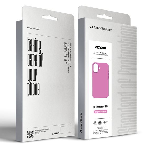 Чохол до мобільного телефона Armorstandart ICON2 Case Apple iPhone 16 Light Purple (ARM79627) | Зображення 1