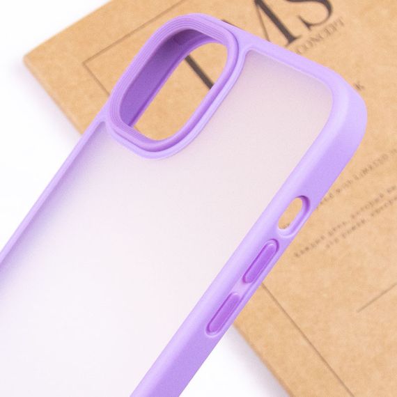 TPU+PC чохол Metal Buttons для Apple iPhone 15 (6.1") Бузковий | Зображення 4
