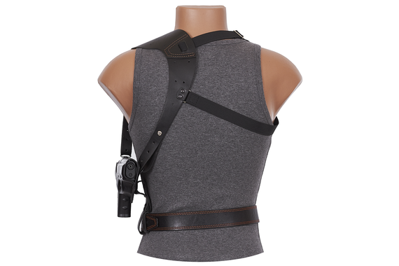 Кобура Crosman C11 оперативна + поясна формована (шкіра, чорна) MAS | Зображення 2