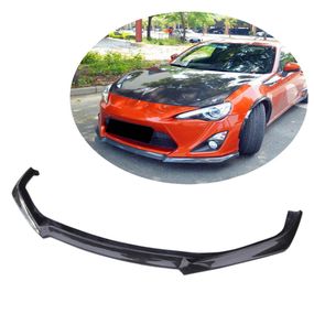 Накладка на передній бампер Lip V1 (Карбон) для Toyota GT86 2011- рр