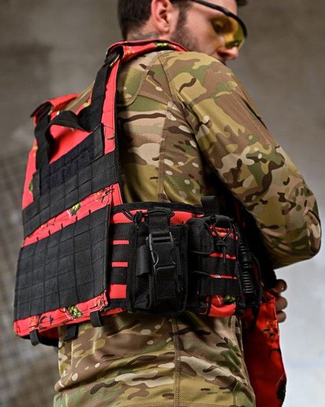 Плитоноска 4 быстрых сброса с напашником NETFLIX RUN   ПП4637 | Зображення 7