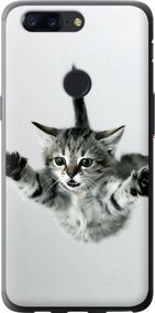 Чехол на OnePlus 5T Летящий котёнок "2322u-1352-17620"