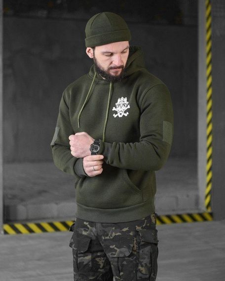 Худі CELEO на флісі олива diner ВТ3889 | Зображення 2