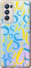Чехол на Oppo Reno5 Pro Plus Сердца UA "5292u-2243-17620"