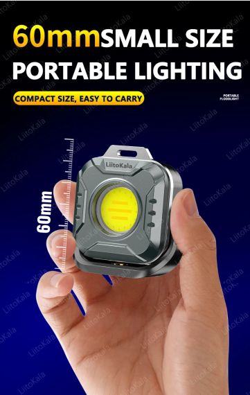 Міні ліхтар LiitoKala LF-986 COB LED Bead 500LM 5.7W із зарядкою Type-C | Зображення 4