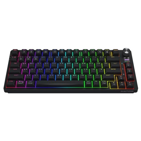 Клавіатура Hator Icefall Pro Wireless/Bluetooth/USB Black (HTK450UA)