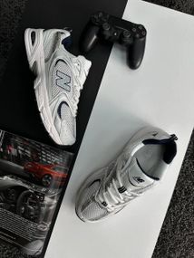 Чоловічі кросівки N@w B@lance 530 Silver Navy White Premium, В'єтнам, весна/літо/осінь 45