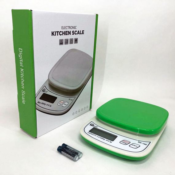 Весы кухонные QZ-158A с чашей, 10кг (1г) GREEN DW-93