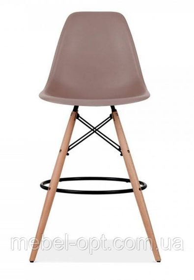 Стул барный Eames bar DSW кофейный сверхпрочный пластик ABS, дизайн Charles & Ray Eames | Зображення 4