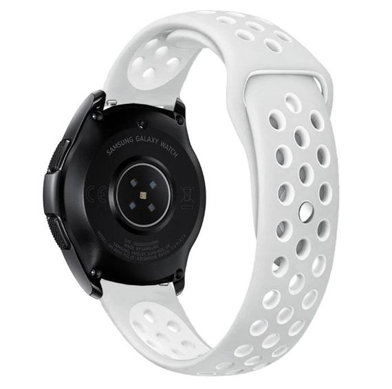 Спортивний ремінець Primo Perfor Sport годинника для Samsung Galaxy Watch 42 mm (SM-R810) - Grey&White | Зображення 1