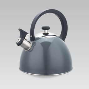 Чайник 2.5 л Maestro MR‑1302-GREY из нержавеющей стали со свистком для всех типов плит