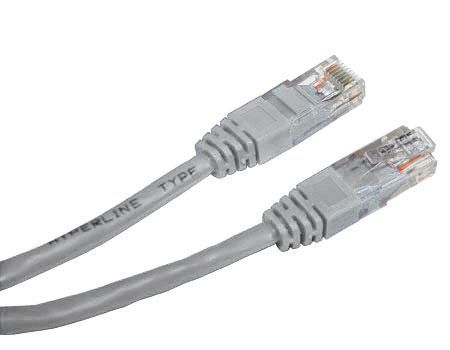 Патч корд Cablexpert PP12-30M, UTP, категорія. 5E, литий,  50u" штекер із фіксатором, 30 м, сірий | Зображення 1