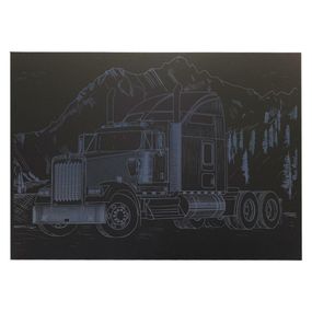 Гравюра А4 "Вантажівка-1" ГрА4-7с економ варіант в пакеті 29,7х21 см