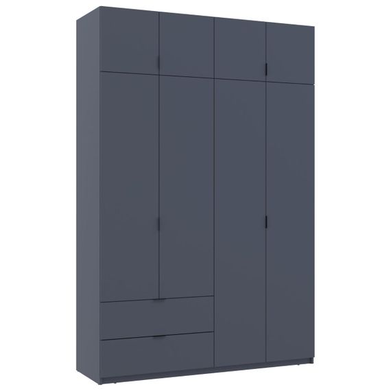 Шкаф распашной с антресолью Doros Лукас 160х50х240 см Графит (DRS-011194) | Зображення 3