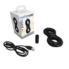 Ерекційне віброкільце Bathmate Vibe Ring Eight, подвійне, для члена і мошонки Sex Aura