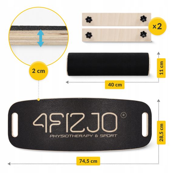 Балансувальна дошка (балансборд) 4FIZJO Balance Board (P-5905973404693) | Зображення 2